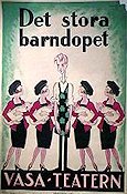 Vasateatern Det stora barndopet 1925 affisch Hitta mer: Revy