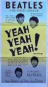 Yeah Yeah Yeah! 1964 poster Beatles John Lennon Paul McCartney Richard Lester Rock och pop Musikaler