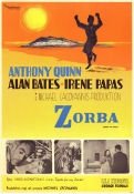 Zorba the Greek 1964 poster Anthony Quinn Alan Bates Irene Papas Michael Cacoyannis Hitta mer: Greece